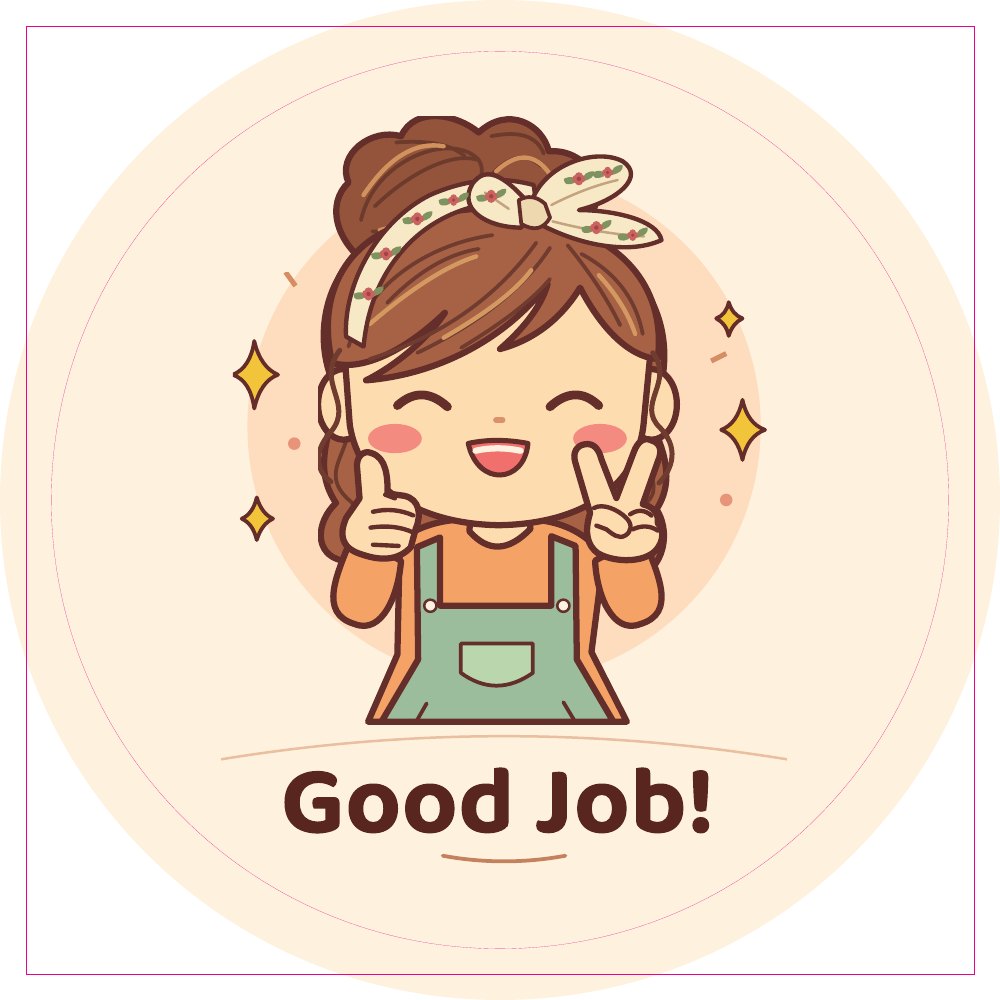 Order PDF for a 70 mm circle kiss-cut sticker: the artwork, a circular kiss cut line and a square backing trim line
